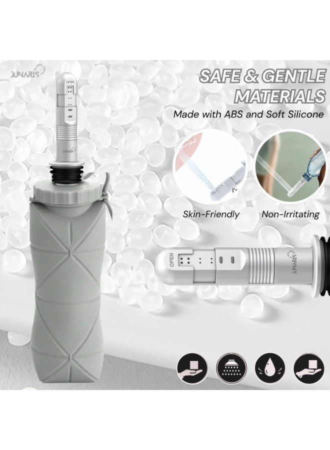 جوناريس بيديه متنقل | بيديه محمول للرجال والنساء | شطاف محمول للسفر والتخييم | شطاف المسافر بنفث ماء صغير الحجم للنظافة الشخصية | بيديه قابل لإعادة الشحن للسفر والتخييم، بخاخ دش عالي الضغط محمول باليد - Image 4